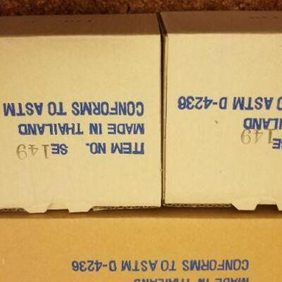 Lot #535: Large Bundle of New UNUSED Porcelain Christmas Paint by Numbers Arts and Craft 