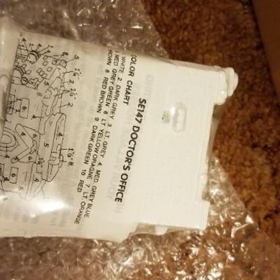 Lot #535: Large Bundle of New UNUSED Porcelain Christmas Paint by Numbers Arts and Craft 