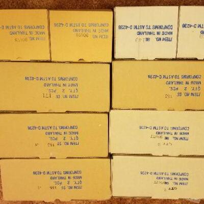 Lot #535: Large Bundle of New UNUSED Porcelain Christmas Paint by Numbers Arts and Craft 