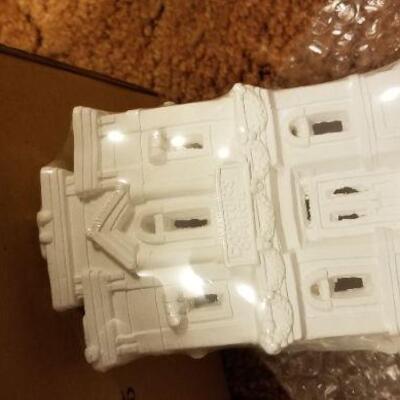 Lot #535: Large Bundle of New UNUSED Porcelain Christmas Paint by Numbers Arts and Craft 