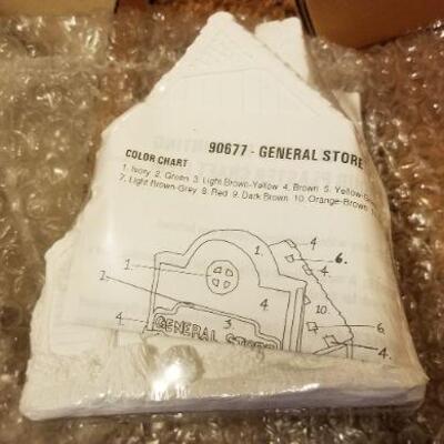 Lot #535: Large Bundle of New UNUSED Porcelain Christmas Paint by Numbers Arts and Craft 