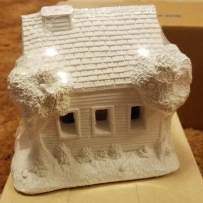 Lot #535: Large Bundle of New UNUSED Porcelain Christmas Paint by Numbers Arts and Craft 
