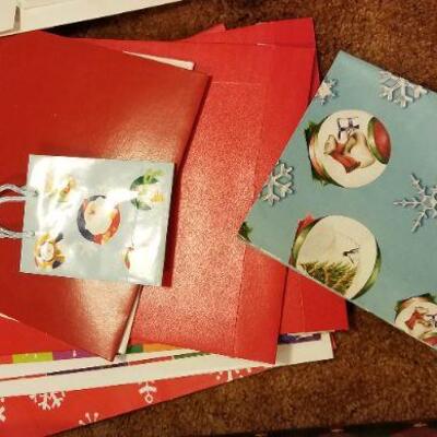 Lot #537: Bundle of Christmas Wrap and Boxes