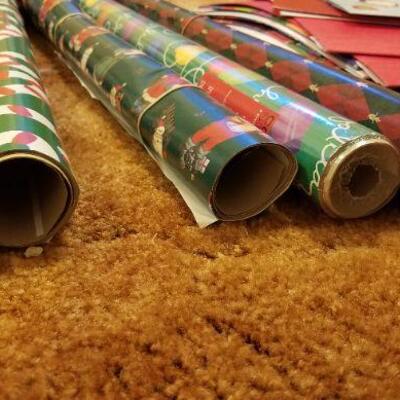 Lot #537: Bundle of Christmas Wrap and Boxes