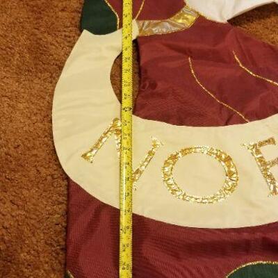 Lot #544: Vintage Christmas NOEL Lawn Flag Deco