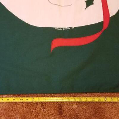 Lot #546: Vintage Outdoor Artist Signed Yard Deco Flag