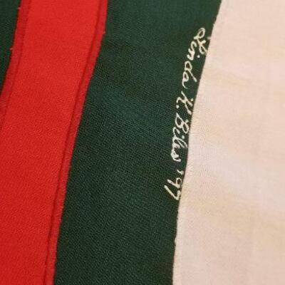 Lot #546: Vintage Outdoor Artist Signed Yard Deco Flag