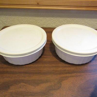 LOT 76  CORNING WARE, FIRE KING & FEDERAL FRIG DISH