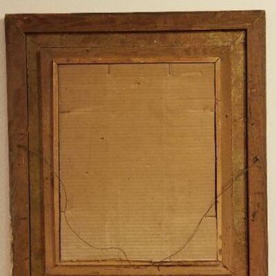 Lot #552: Antique Framed Art Print 27" x 31" 