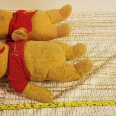Lot #554: Vintage Pair of WINNIE THE POOH Disney Character Dolls 1950's/60's