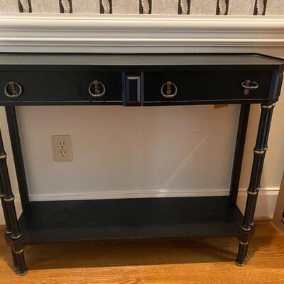 C - 565  2 Drawer Black Console Table