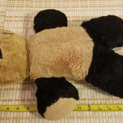 Lot #560: Vintage Stuffed Bear Black and White