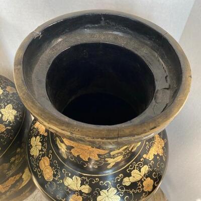 C - 567 Pair of Large Oriental Style Vases