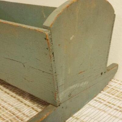 Lot #561: Vintage Small Rocking Baby Doll Bed