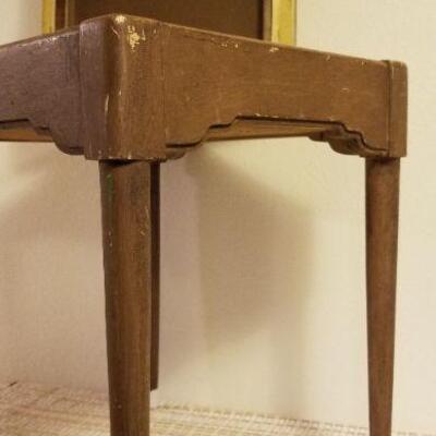 Lot #562: Vintage Small Hideaway Stool 19" x 17" x 17"