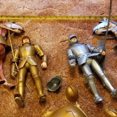 Lot #566: Vintage Children's LOUIS MARX Noble Knights w/ Horses Battle Set
