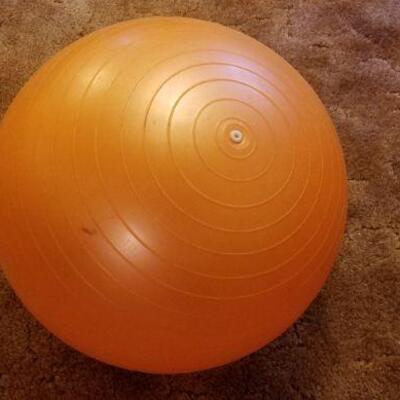 Lot #567: 16" Exercise Yoga Spine Support Medicine Ball