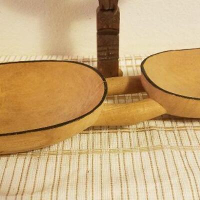 Lot #561: Pair of Wooden Home Deco Items