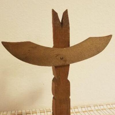 Lot #561: Pair of Wooden Home Deco Items