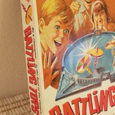 Lot #566: Vintage BATTLING TOPS Children's Game