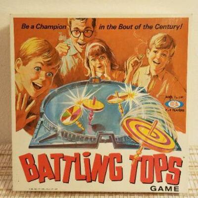 Lot #566: Vintage BATTLING TOPS Children's Game