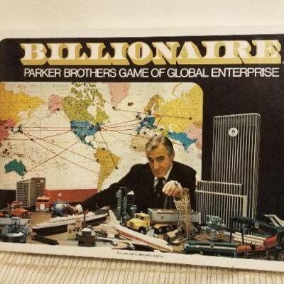 Lot #571: Vintage BILLIONAIRE Board Game