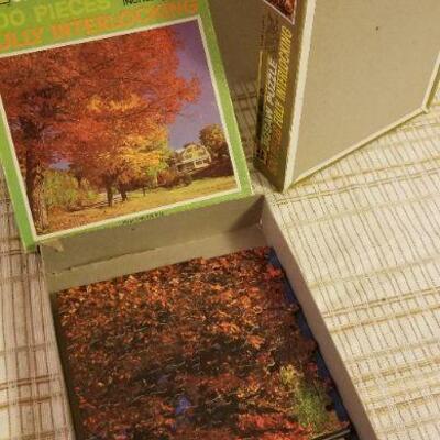 Lot #575: (2) Vintage Unused Jigsaw Puzzles