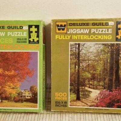 Lot #575: (2) Vintage Unused Jigsaw Puzzles