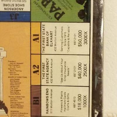 Lot #579: Vintage SEALED NEW "The Game of Elkhart" Indiana Board Game 