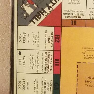 Lot #579: Vintage SEALED NEW "The Game of Elkhart" Indiana Board Game 
