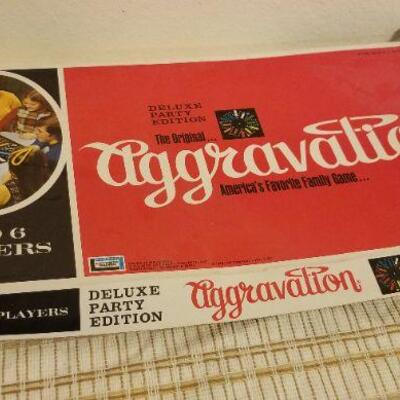 Lot #582: Vintage AGGRAVATION Board Game 