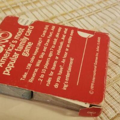 Lot #586: Vintage 1979 UNUSED Uno Cards Still Wrapped