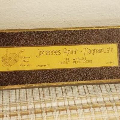 Lot #589: Vintage JOHANNES ADLER Made in Germany Recorder 