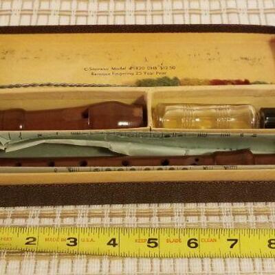 Lot #589: Vintage JOHANNES ADLER Made in Germany Recorder 