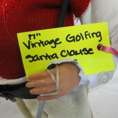 Vintage Golfing Santa appx 20