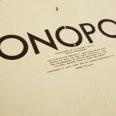 Lot #591: Vintage MONOPOLY Family Board Game