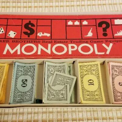 Lot #591: Vintage MONOPOLY Family Board Game