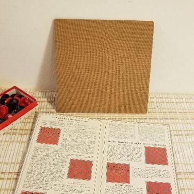 Lot #592: Checkers Boards (2) and Pieces