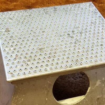Lot #595: Vintage Steel Step Stand
