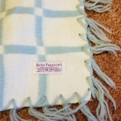 Lot #306: Vintage 1950's Children's Reversible Puppy Blanket by BAY PEPPERELL