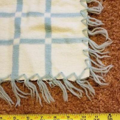 Lot #306: Vintage 1950's Children's Reversible Puppy Blanket by BAY PEPPERELL