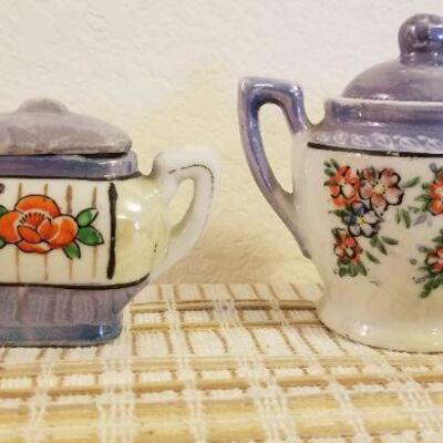 Lot #610: Large Assortment of Vintage Children's Tea set Pieces