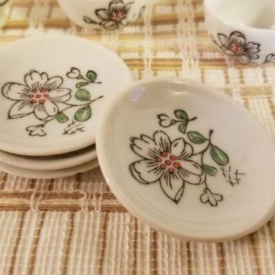 Lot #610: Large Assortment of Vintage Children's Tea set Pieces