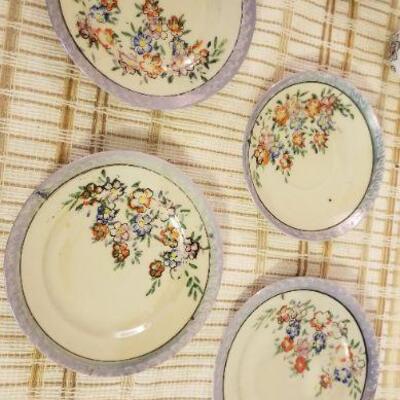 Lot #610: Large Assortment of Vintage Children's Tea set Pieces