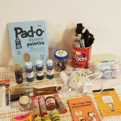 Lot #613: Large Assortment of Art and Craft Supplies