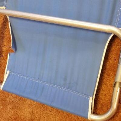 Lot #617: Vintage Camping Cot Foldable Blue 