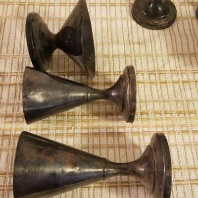 Lot #618: Vintage PEWTER Ice Cream Set