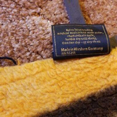 Lot #619: Vintage West Germany Blanket Reversible 