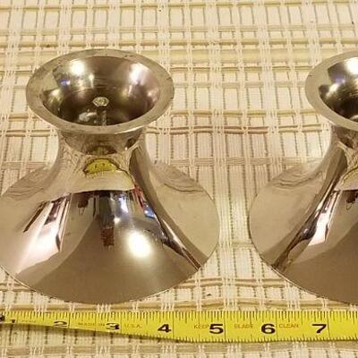 Lot #622: Vintage Made in Germany Candle Holders Mid Century Modern