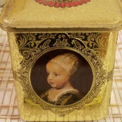 Lot #624: Huge Bundle of Assorted Vintage Tin Deco Containers Holiday